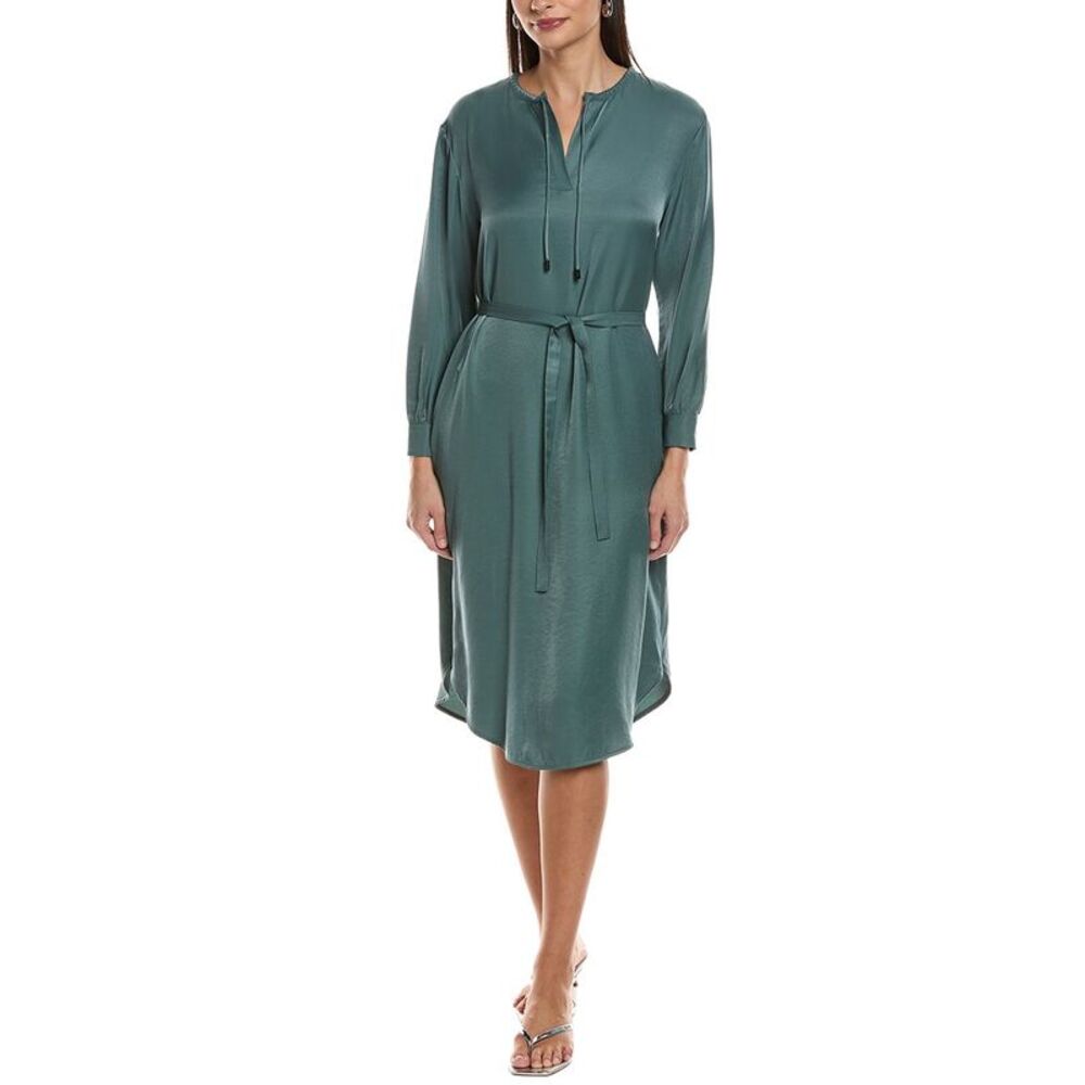 Peserico Womens Tie Neck Midi Dress